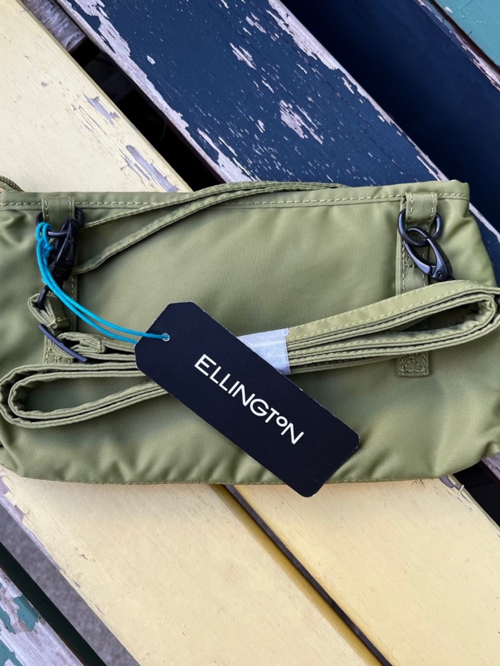 NWT Ellington Amelia Travel Clutch Bag, olive green.